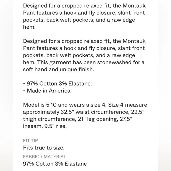 Nili Lotan Montauk Pant in Whiskey Raw Hem size 4 - Picture 9 of 16